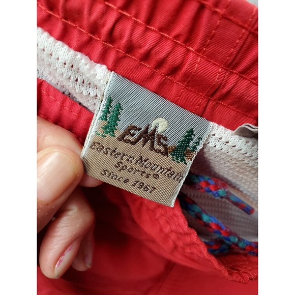 Eastern Mountain Sports Swim Short Women Large Red Mesh Lined Pockets Drawstring - Picture 9 of 9